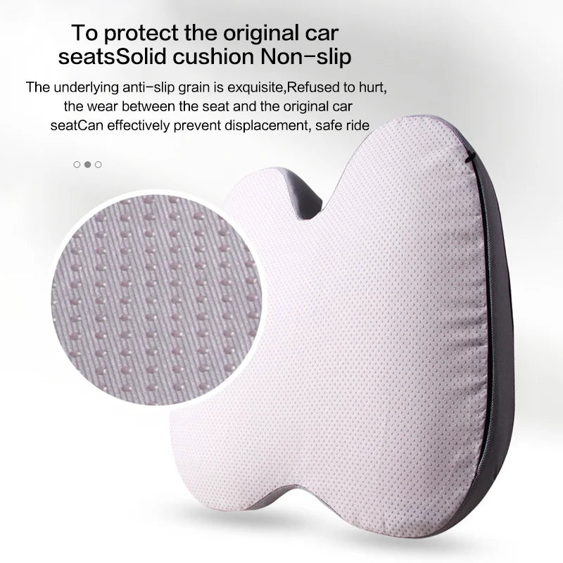 “Orthopedic Memory Foam Seat Cushion – Non - Slip Prostate, Tailbone & Sciatica Pain Relief Pillow for Office Chair, Car & Home Comfort Support” - RELUX.STORE