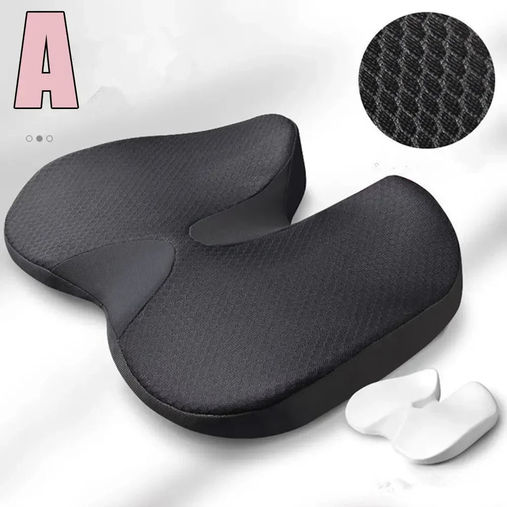 “Orthopedic Memory Foam Seat Cushion – Non - Slip Prostate, Tailbone & Sciatica Pain Relief Pillow for Office Chair, Car & Home Comfort Support” - RELUX.STORE