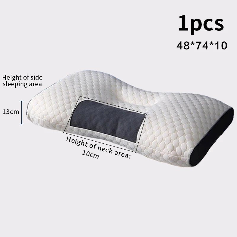 āOrthopedic Soybean Fiber Neck Pillow ā Cervical Support & SPA Massage Design for Deep Sleep, Pain Relief & Neck Protection | Premium Sleep Pillow by Relux.Storeā - RELUX.STORE