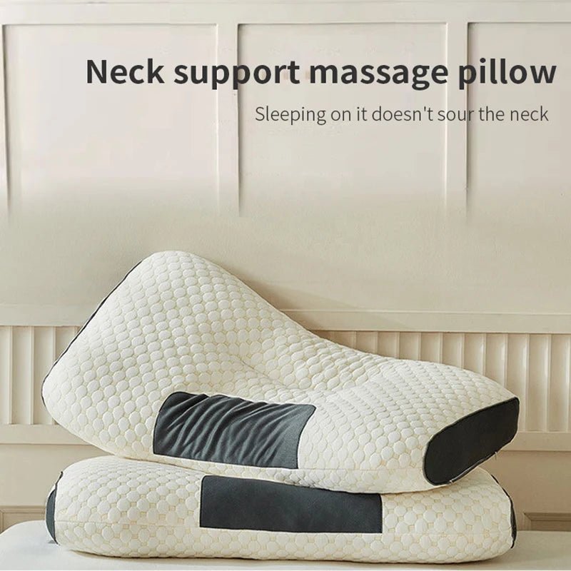 āOrthopedic Soybean Fiber Neck Pillow ā Cervical Support & SPA Massage Design for Deep Sleep, Pain Relief & Neck Protection | Premium Sleep Pillow by Relux.Storeā - RELUX.STORE