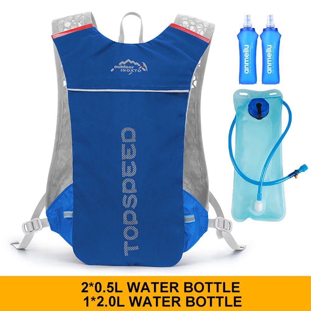 Outdoor 5L Ultralight Hydration Backpack for Men – Trail Running, Jogging, Marathon & Cycling Bag with 500ML Water Bottle - RELUX.STORE