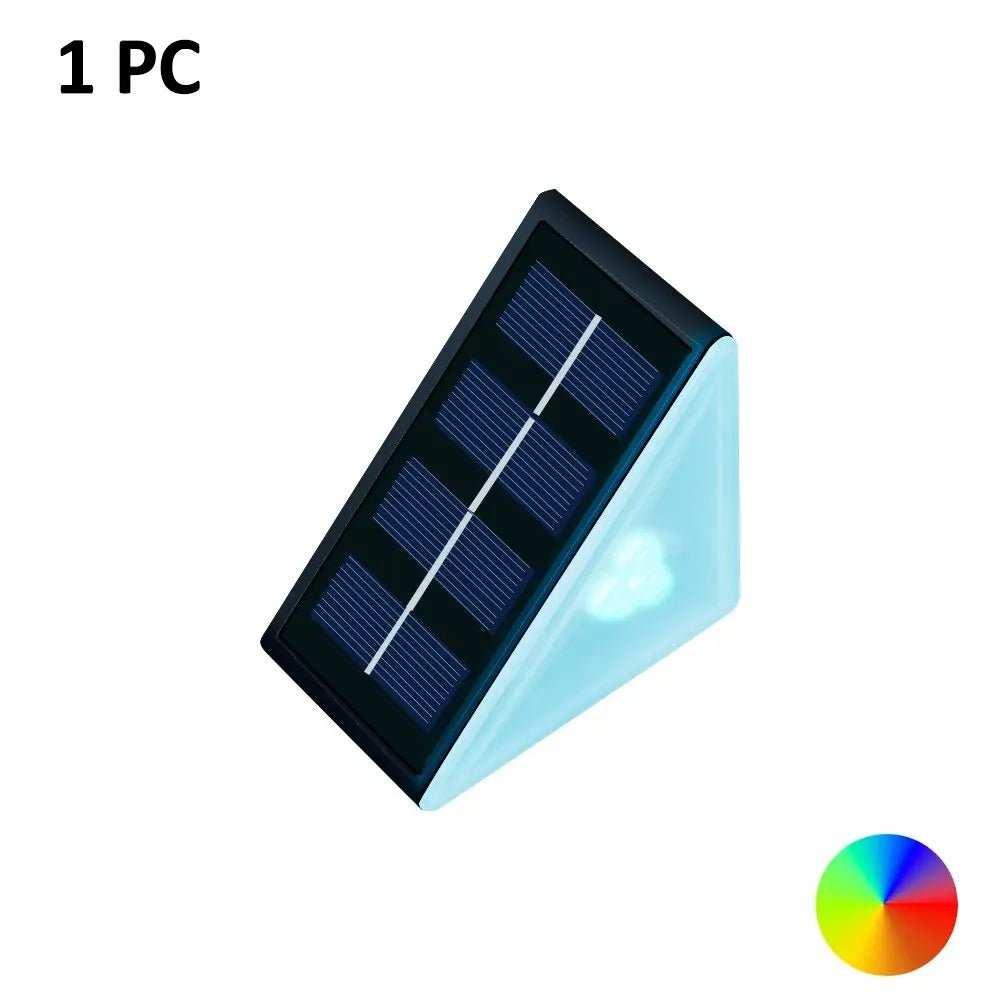 "Outdoor Solar Step Lights – Warm White & RGB, IP67 Waterproof, Auto - On LED Lights for Patio, Yard, Driveway & Porch Decoration" - RELUX.STORE