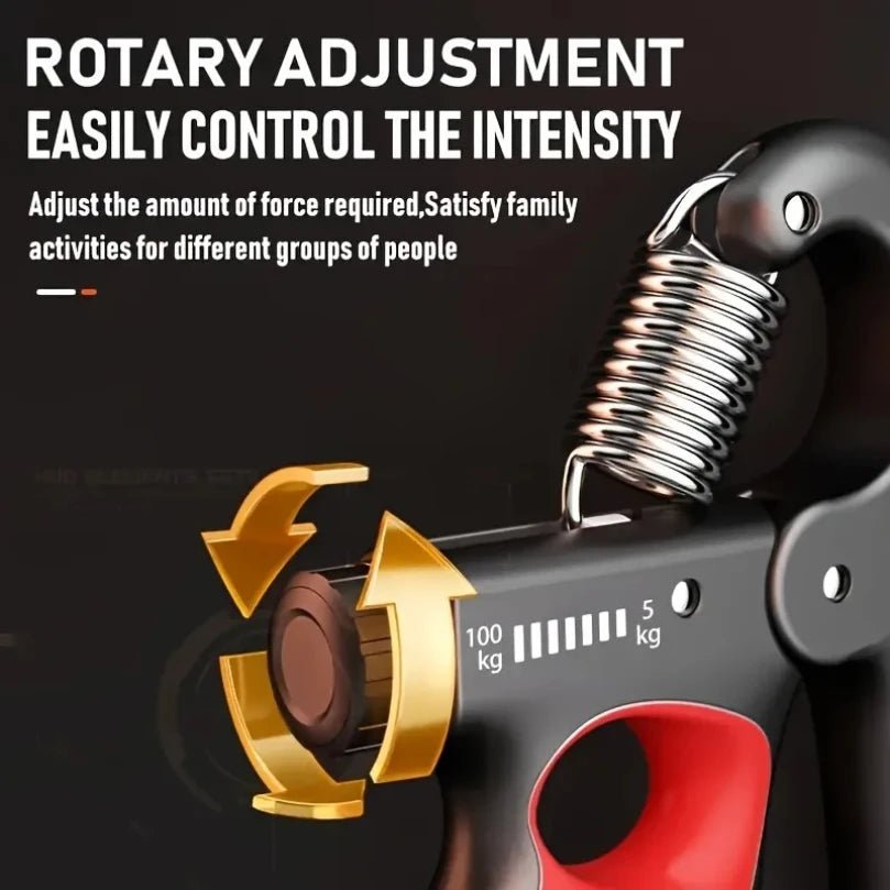 "OUZEY 5 - 100kg Adjustable Grip Strength Hand Exerciser – Wrist Expander & Muscle Recovery Trainer for Gym & Fitness by Relux.Store" - RELUX.STORE