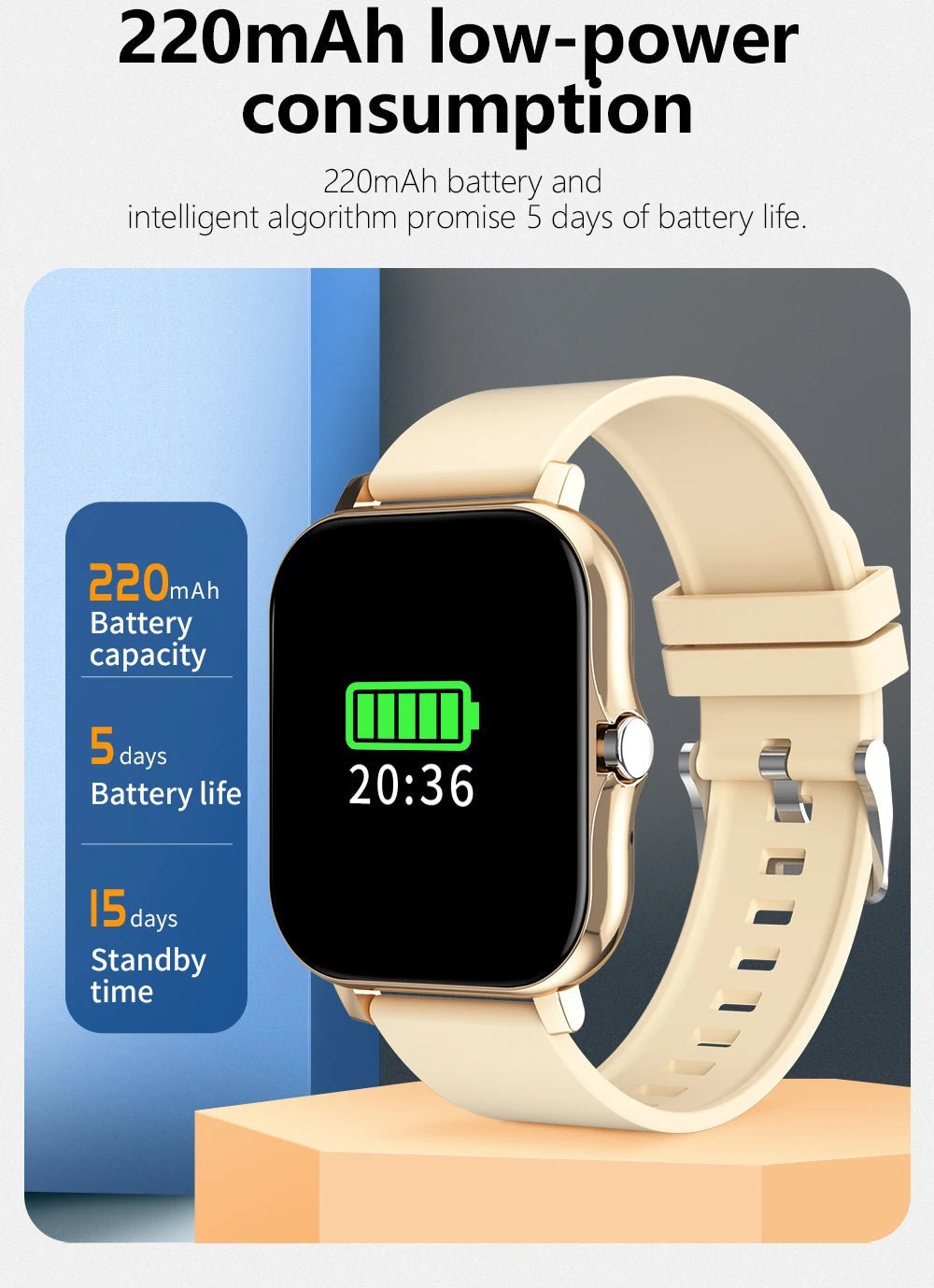 PHONEPACE Y13 Smart Watch with Call Function Fitness Tracker Heart Rate Monitor Alarm Clock for Outdoor Sports Monitoring - RELUX.STORE