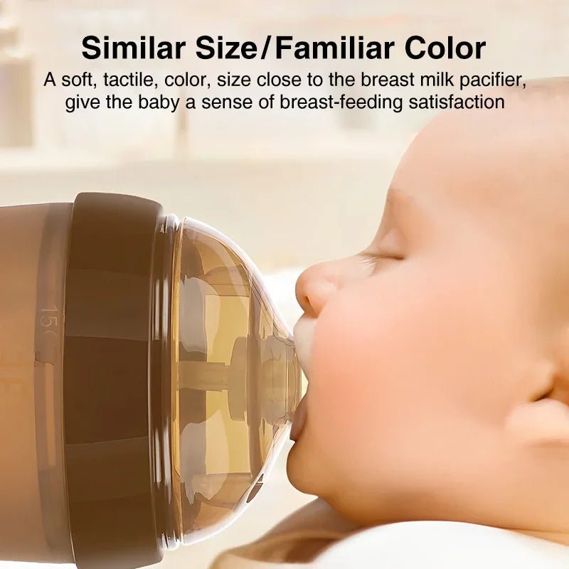 πΌβ¨ Portable Baby Silicone Feeding Bottle with Handle β 150ml/250ml Newborn Drop - Resistant BPA - Free Bottle πΆ - RELUX.STORE