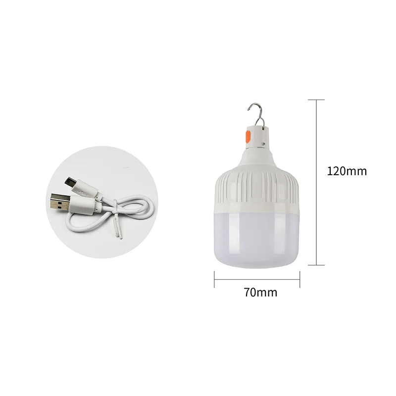 "Portable Rechargeable LED Camping Lantern – Dimmable Multifunctional Tent Light with Hook & USB Charging | Bright Outdoor Emergency Street Lamp for Hiking, Travel & Home Use" - RELUX.STORE