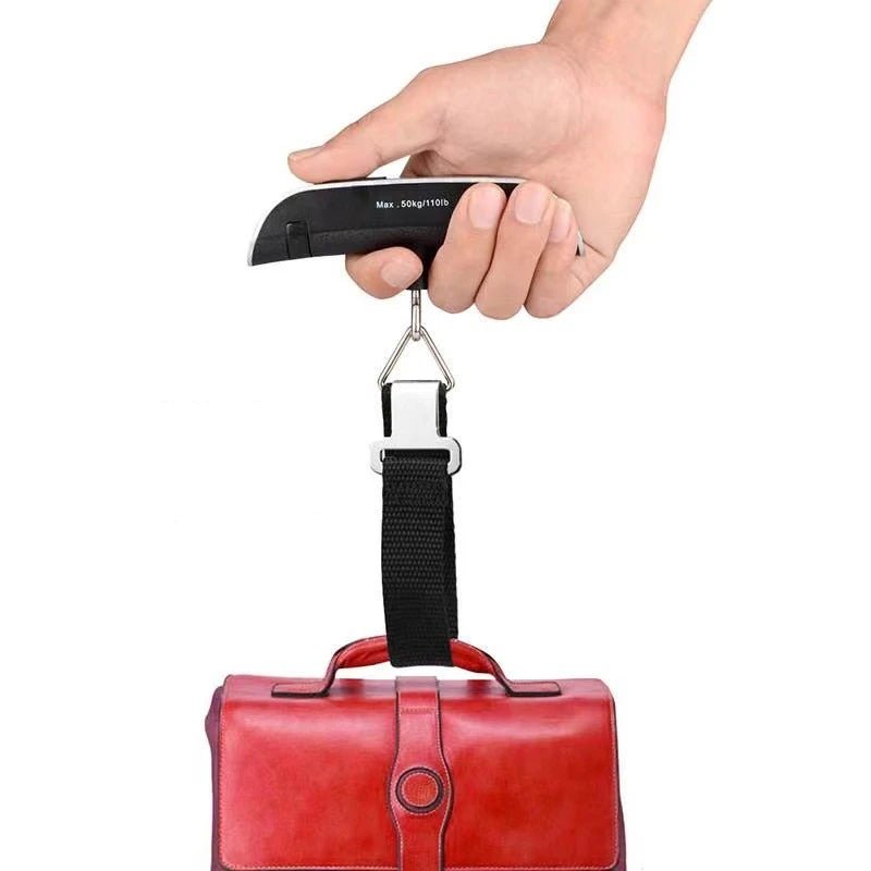 Portable Scale Digital LCD Display 110lb/50kg Electronic Luggage Hanging Suitcase Travel Weighs Baggage Bag Weight Balance Tools - RELUX.STORE