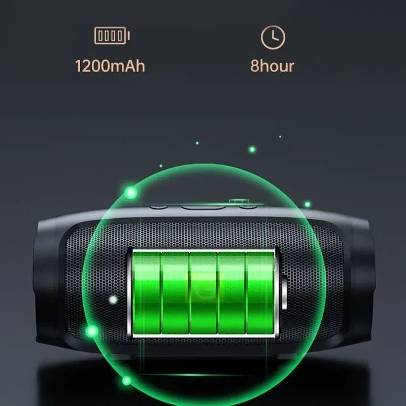 Portable Subwoofer Bluetooth Speakers Outdoor Stereo Surround Waterproof Loudspeaker Wireless Sound Box Support FM Radio TF Card - RELUX.STORE