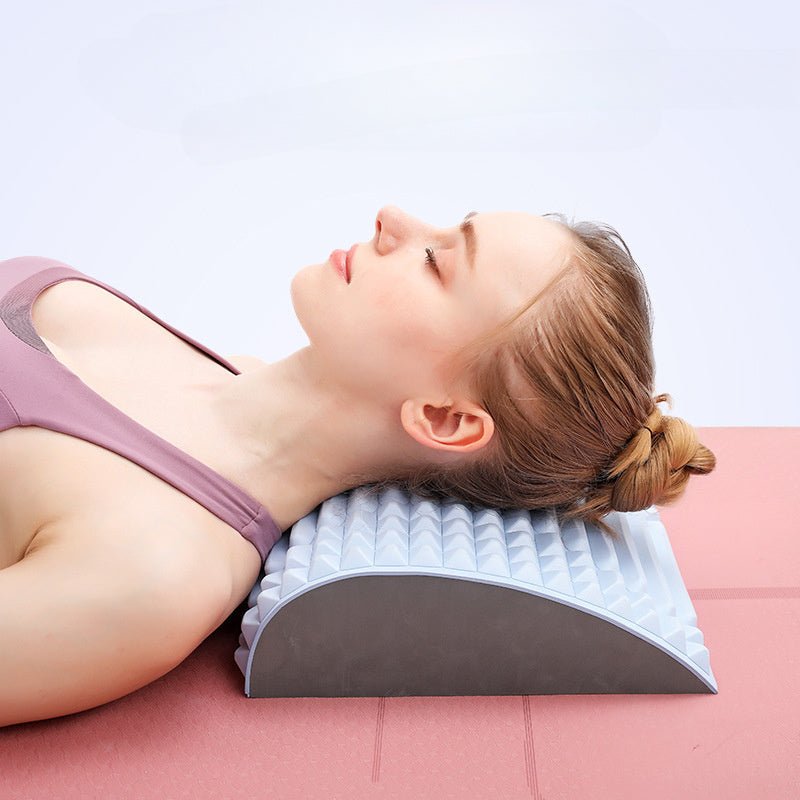 Premium Back Stretcher & Neck Lumbar Support Pillow – Ergonomic Massager for Back, Waist & Sciatica Pain Relief | Spine Alignment, Posture Correction & Deep Relaxation - RELUX.STORE