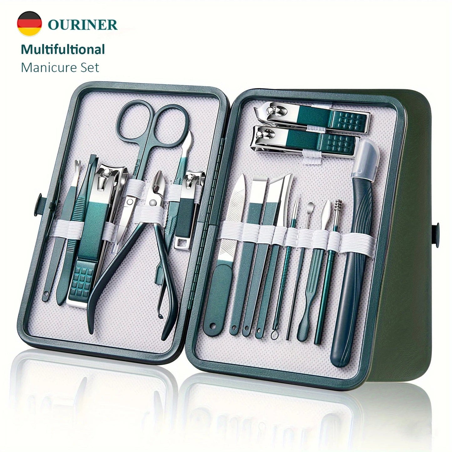 "Professional 7/10/12/18 - Piece Nail Care Kit – Stainless Steel Manicure & Pedicure Set with Travel Case for Home & Travel" ✅ - RELUX.STORE