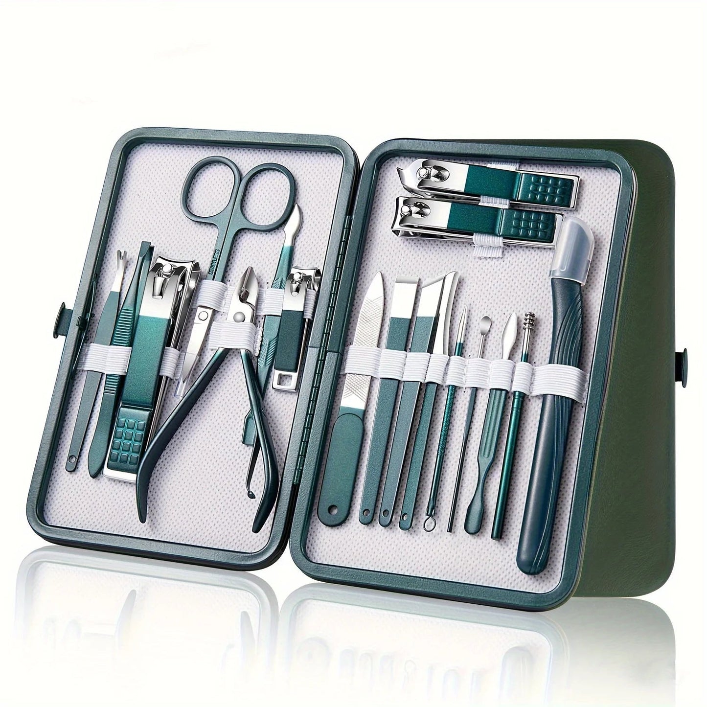 "Professional 7/10/12/18 - Piece Nail Care Kit – Stainless Steel Manicure & Pedicure Set with Travel Case for Home & Travel" ✅ - RELUX.STORE