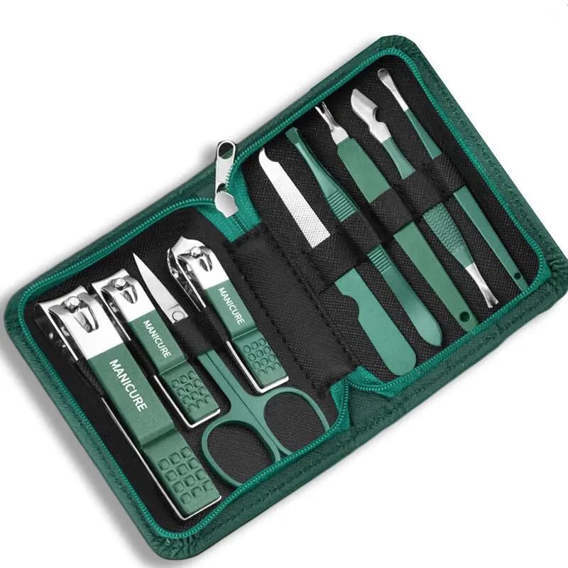 "Professional 7/10/12/18 - Piece Nail Care Kit – Stainless Steel Manicure & Pedicure Set with Travel Case for Home & Travel" ✅ - RELUX.STORE