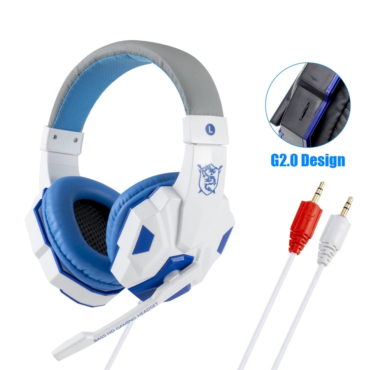 Professional LED Wired Gaming Headset – Stereo Bass Headphones with Microphone for PC, PS4, PS5 & Xbox - RELUX.STORE