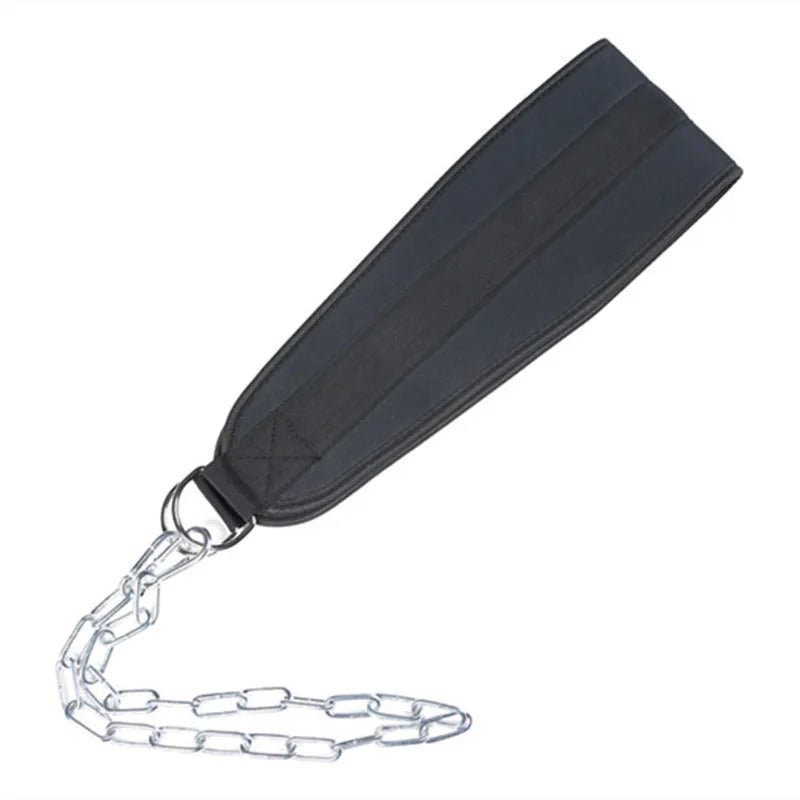 "Pull - Up & Weighted Dip Belt with Chain – Double D - Ring Waist Strap for Weightlifting, Back Support & Home Gym Training | Strength Training Belt by Relux.Store" - RELUX.STORE