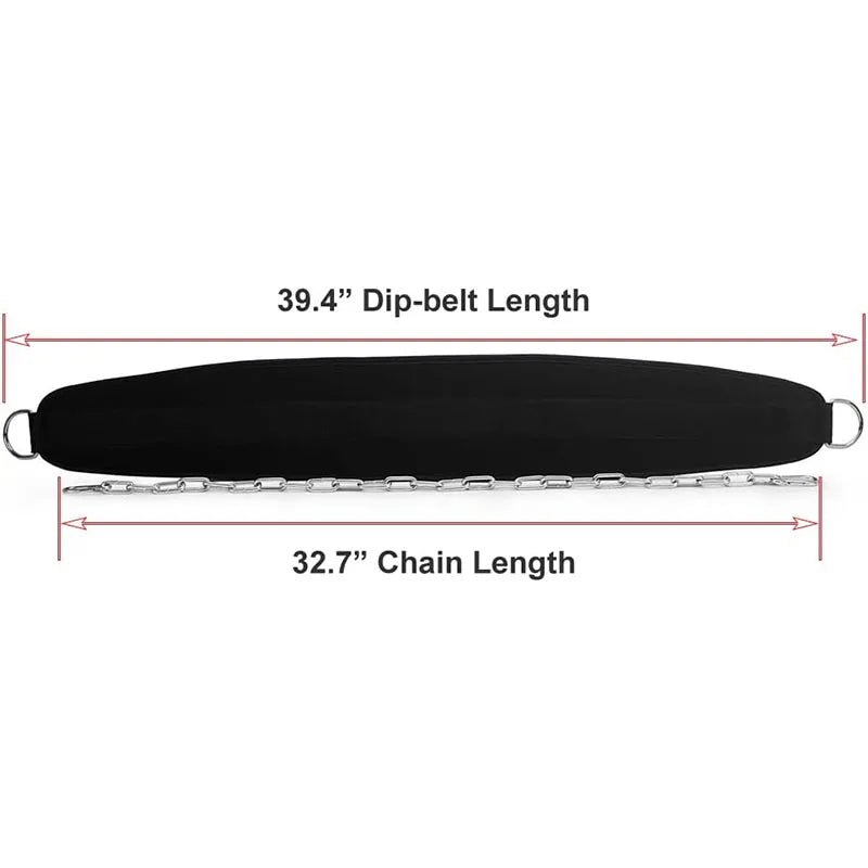"Pull - Up & Weighted Dip Belt with Chain – Double D - Ring Waist Strap for Weightlifting, Back Support & Home Gym Training | Strength Training Belt by Relux.Store" - RELUX.STORE