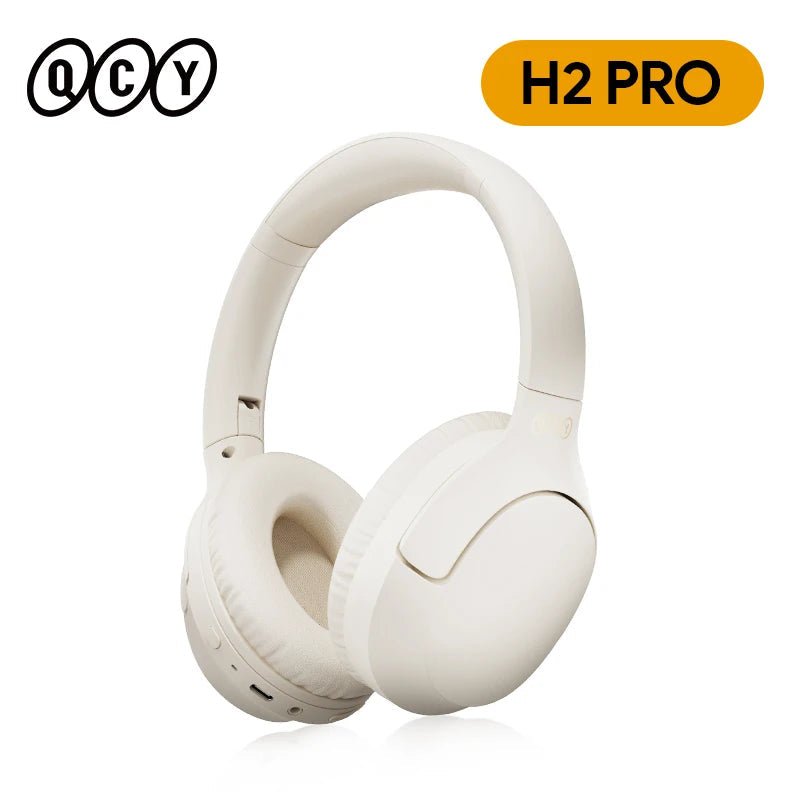 "QCY H2/H2 Pro Wireless Headphones – Bluetooth 5.3, BASS Mode, HiFi Stereo, Over - Ear Gaming Earphones with Dual Device Connect" - RELUX.STORE