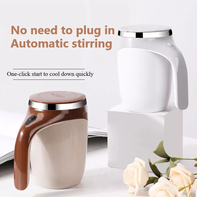 Rechargeable Model Automatic Stirring Cup Coffee Cup High Value Electric Stirring Cup Lazy Milkshake Rotating Magnetic Water Cup - RELUX.STORE