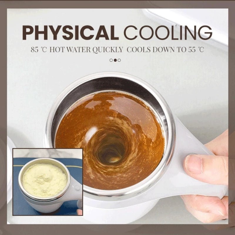 Rechargeable Model Automatic Stirring Cup Coffee Cup High Value Electric Stirring Cup Lazy Milkshake Rotating Magnetic Water Cup - RELUX.STORE