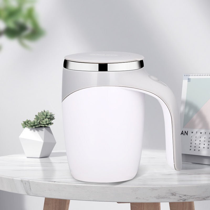 Rechargeable Model Automatic Stirring Cup Coffee Cup High Value Electric Stirring Cup Lazy Milkshake Rotating Magnetic Water Cup - RELUX.STORE