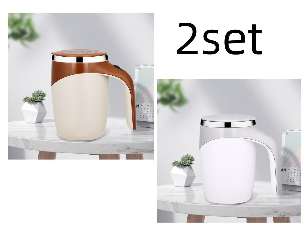 Rechargeable Model Automatic Stirring Cup Coffee Cup High Value Electric Stirring Cup Lazy Milkshake Rotating Magnetic Water Cup - RELUX.STORE