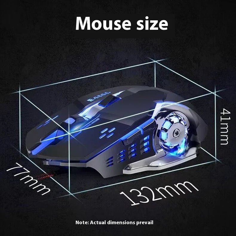 Rechargeable Wireless Mouse Gaming Computer Silent Bluetooth Mouse USB Mechanical E - Sports Backlight PC Gamer Mouse For Computer - RELUX.STORE