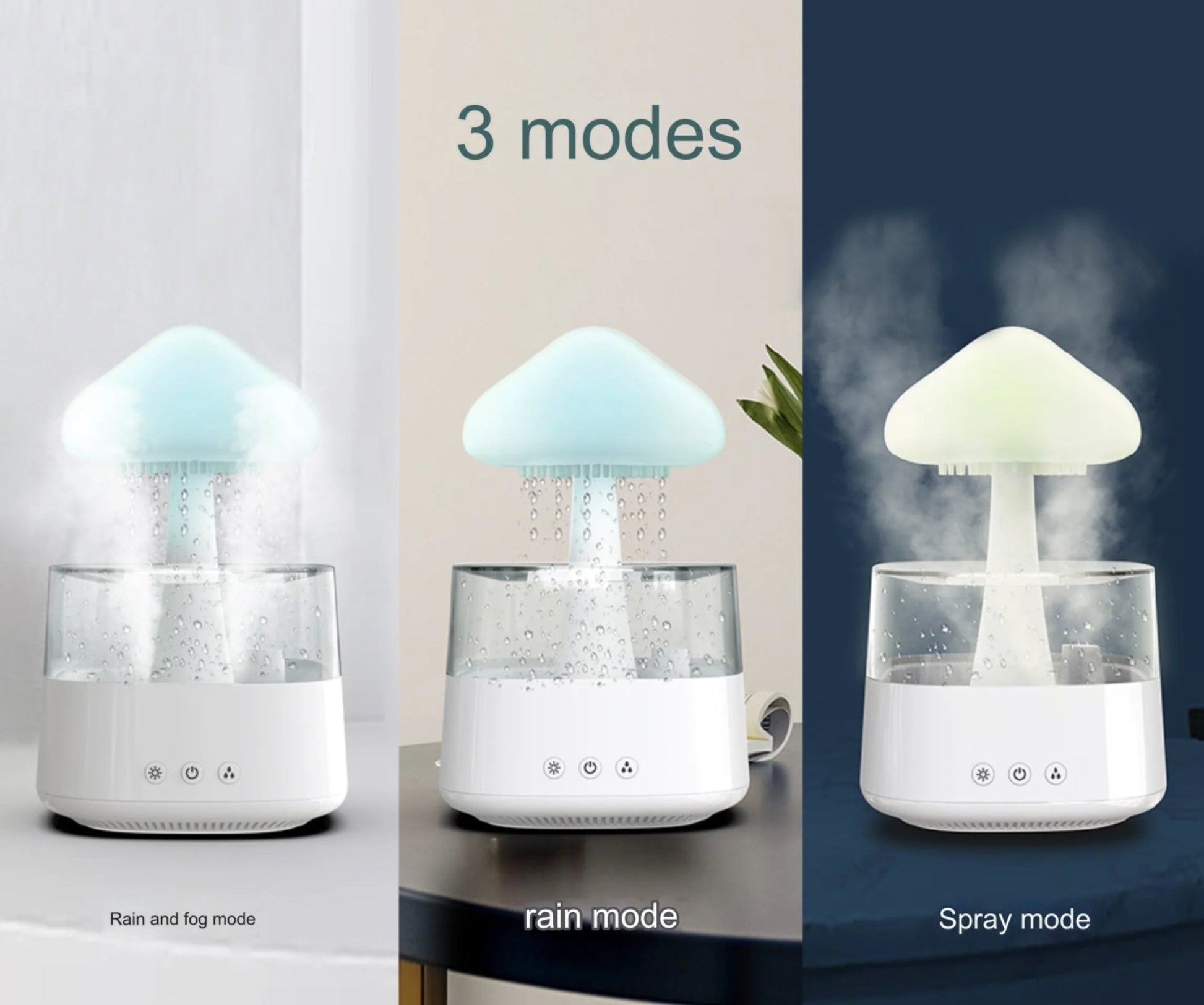 Relax Cloud Rain Ultrasonic Aroma Diffuser – Humidifier with Colorful LED Mood Lamp, Essential Oil Compatible, Quiet Aromatherapy for Home & Office - RELUX.STORE