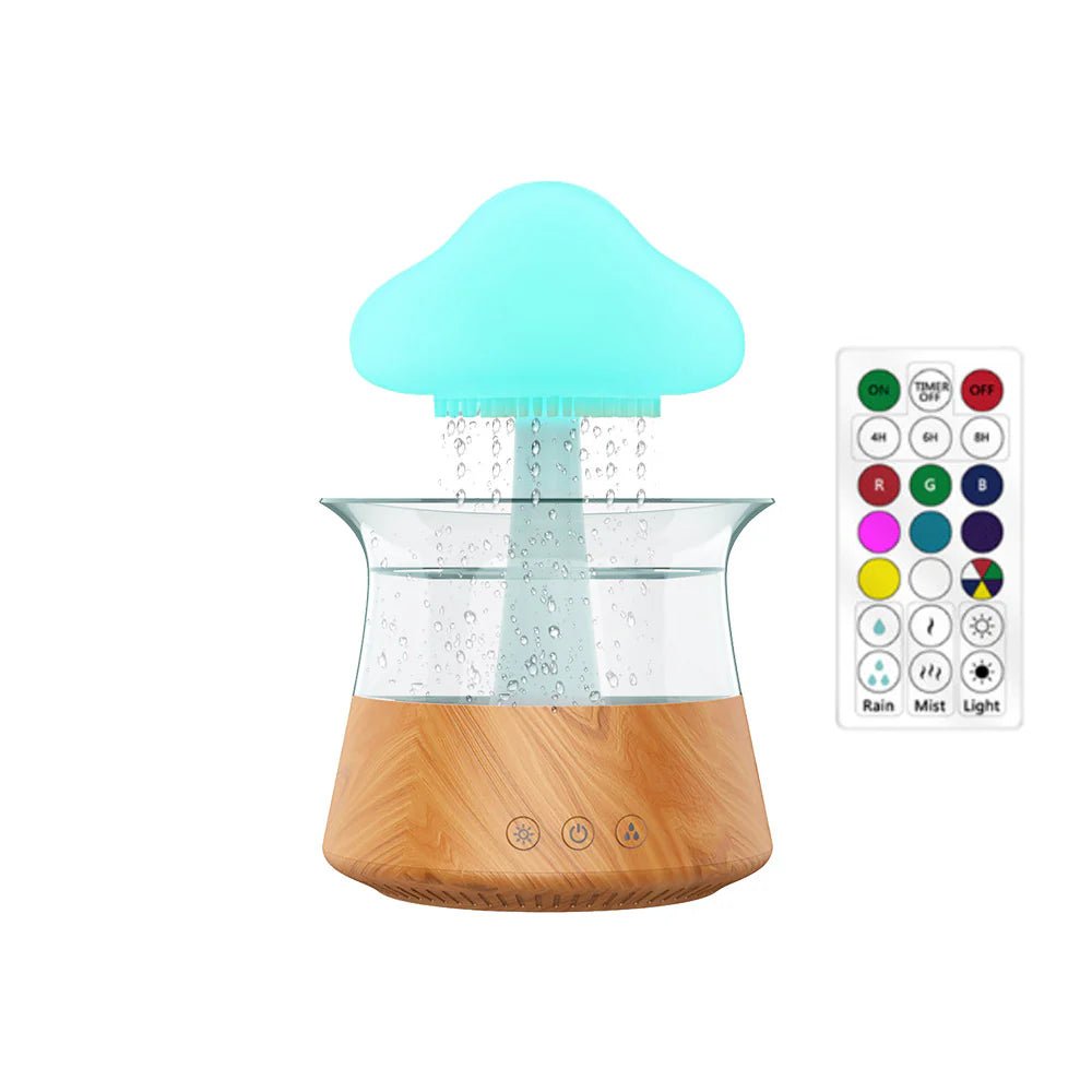 Relax Cloud Rain Ultrasonic Aroma Diffuser – Humidifier with Colorful LED Mood Lamp, Essential Oil Compatible, Quiet Aromatherapy for Home & Office - RELUX.STORE