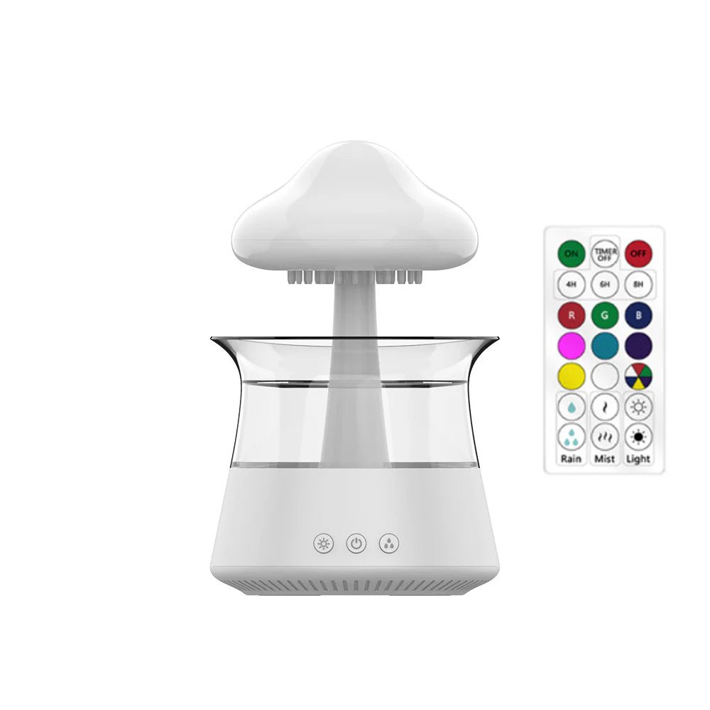 Relax Cloud Rain Ultrasonic Aroma Diffuser – Humidifier with Colorful LED Mood Lamp, Essential Oil Compatible, Quiet Aromatherapy for Home & Office - RELUX.STORE