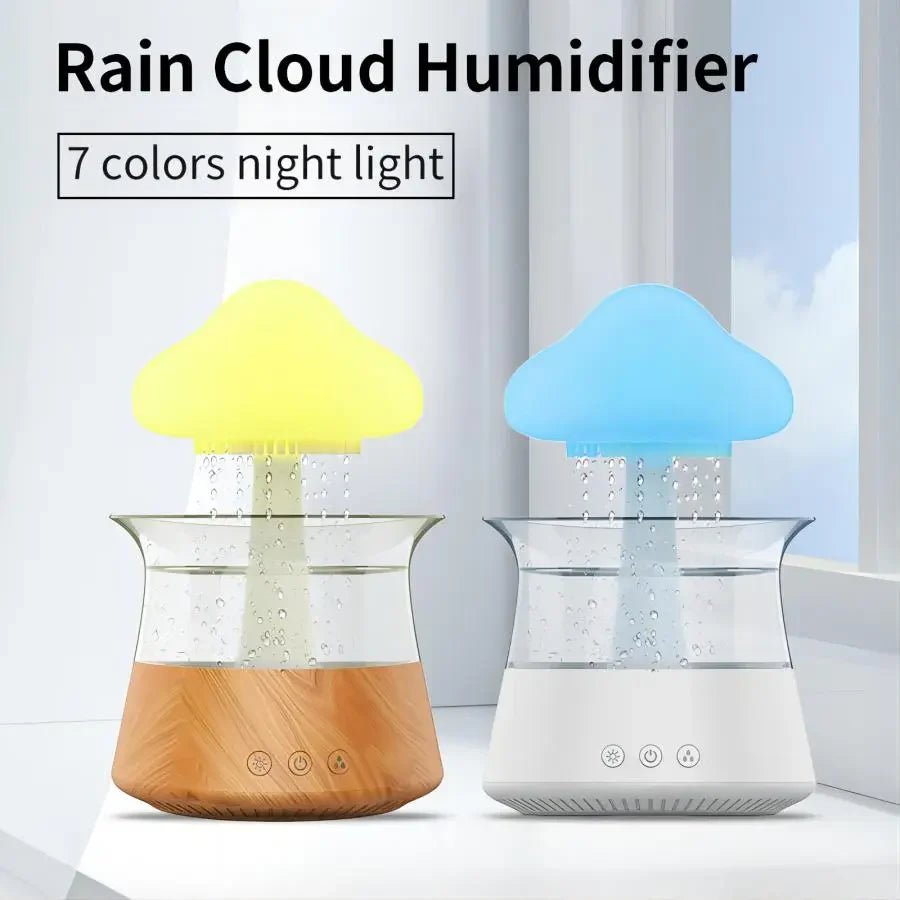 Relax Cloud Rain Ultrasonic Aroma Diffuser – Humidifier with Colorful LED Mood Lamp, Essential Oil Compatible, Quiet Aromatherapy for Home & Office - RELUX.STORE