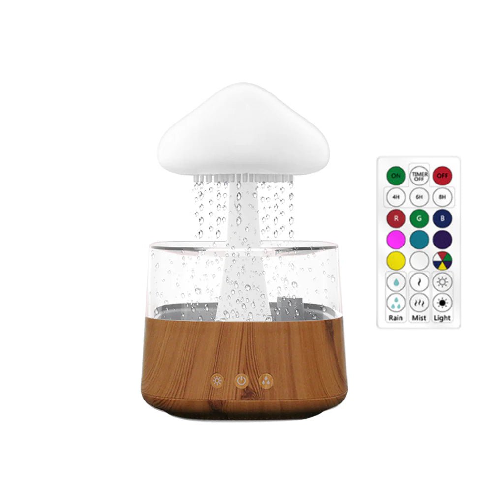 Relax Cloud Rain Ultrasonic Aroma Diffuser – Humidifier with Colorful LED Mood Lamp, Essential Oil Compatible, Quiet Aromatherapy for Home & Office - RELUX.STORE