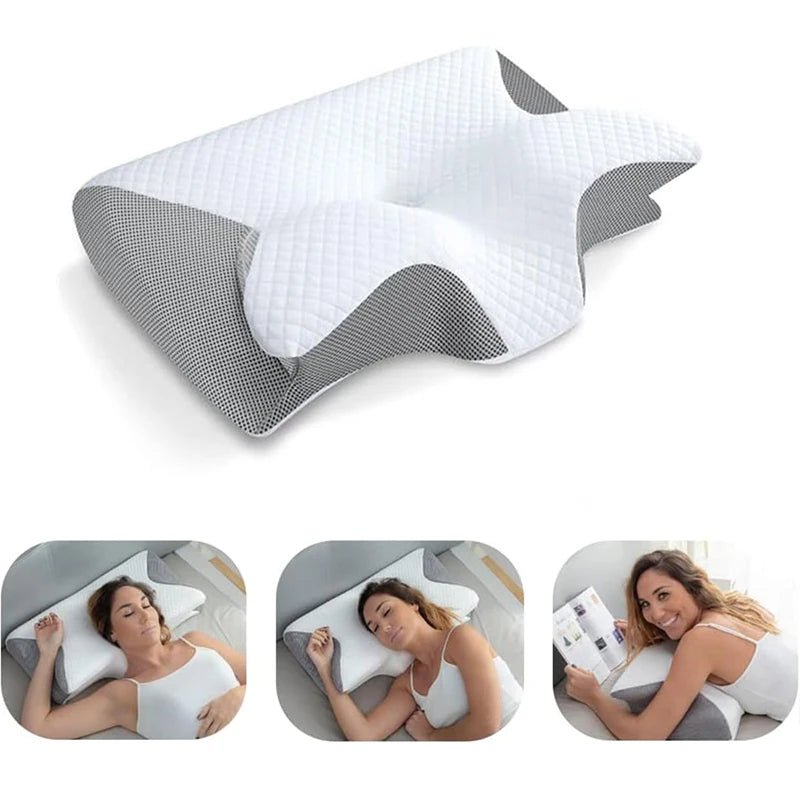 Relux Orthopedic Pillow for Side Sleepers – Memory Foam Cervical Support for Neck Pain Relief - RELUX.STORE