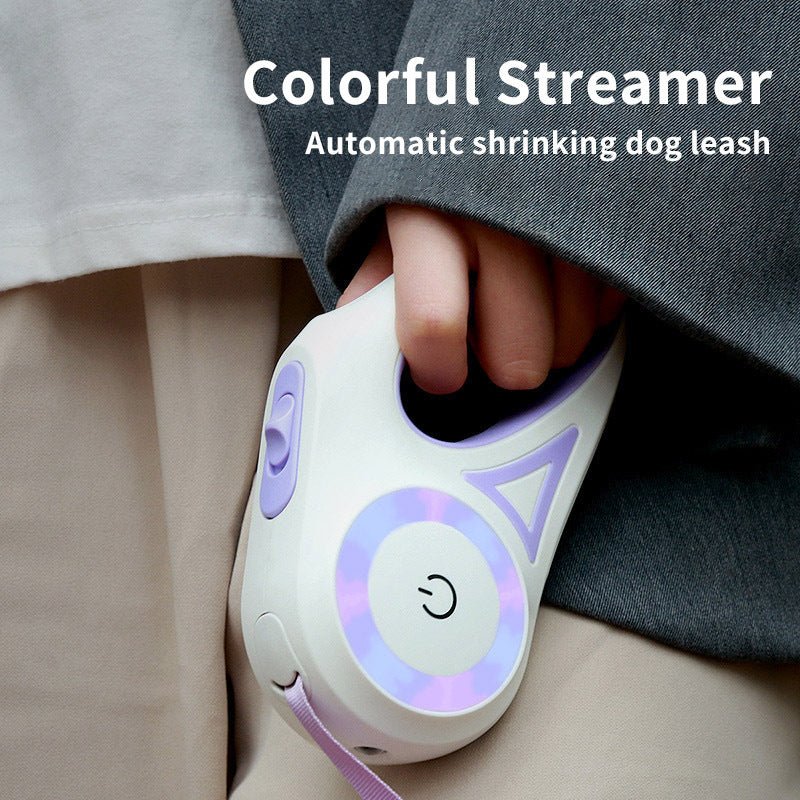 “Retractable Dog Leash & Collar Set with Spotlight – Automatic Pet Traction Rope for Small and Medium Dogs & Cats” - RELUX.STORE