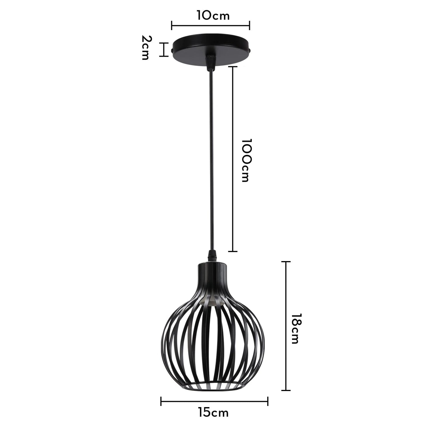 “Retro Industrial Pendant Lamp – Geometric Modern Iron Lampshade for Restaurant, Corridor & Creative Hanging Lighting” - RELUX.STORE