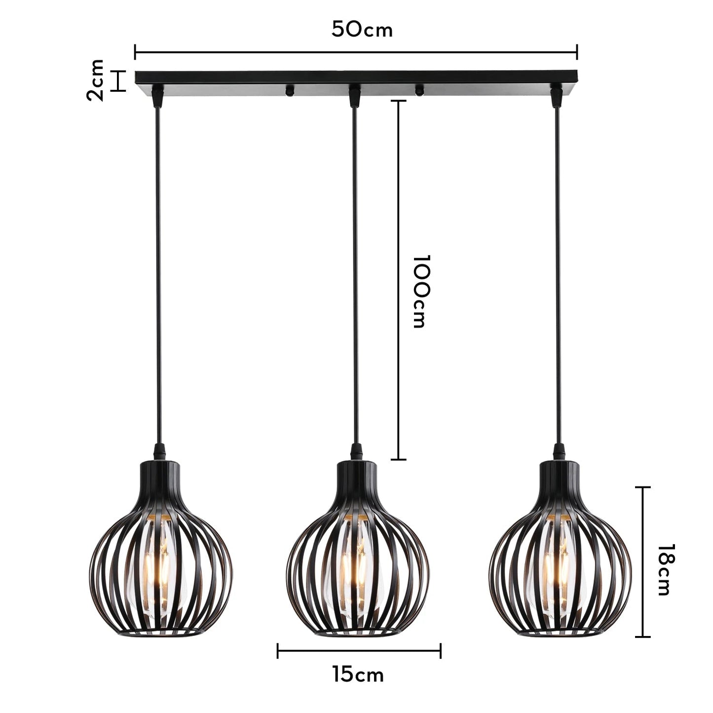 “Retro Industrial Pendant Lamp – Geometric Modern Iron Lampshade for Restaurant, Corridor & Creative Hanging Lighting” - RELUX.STORE