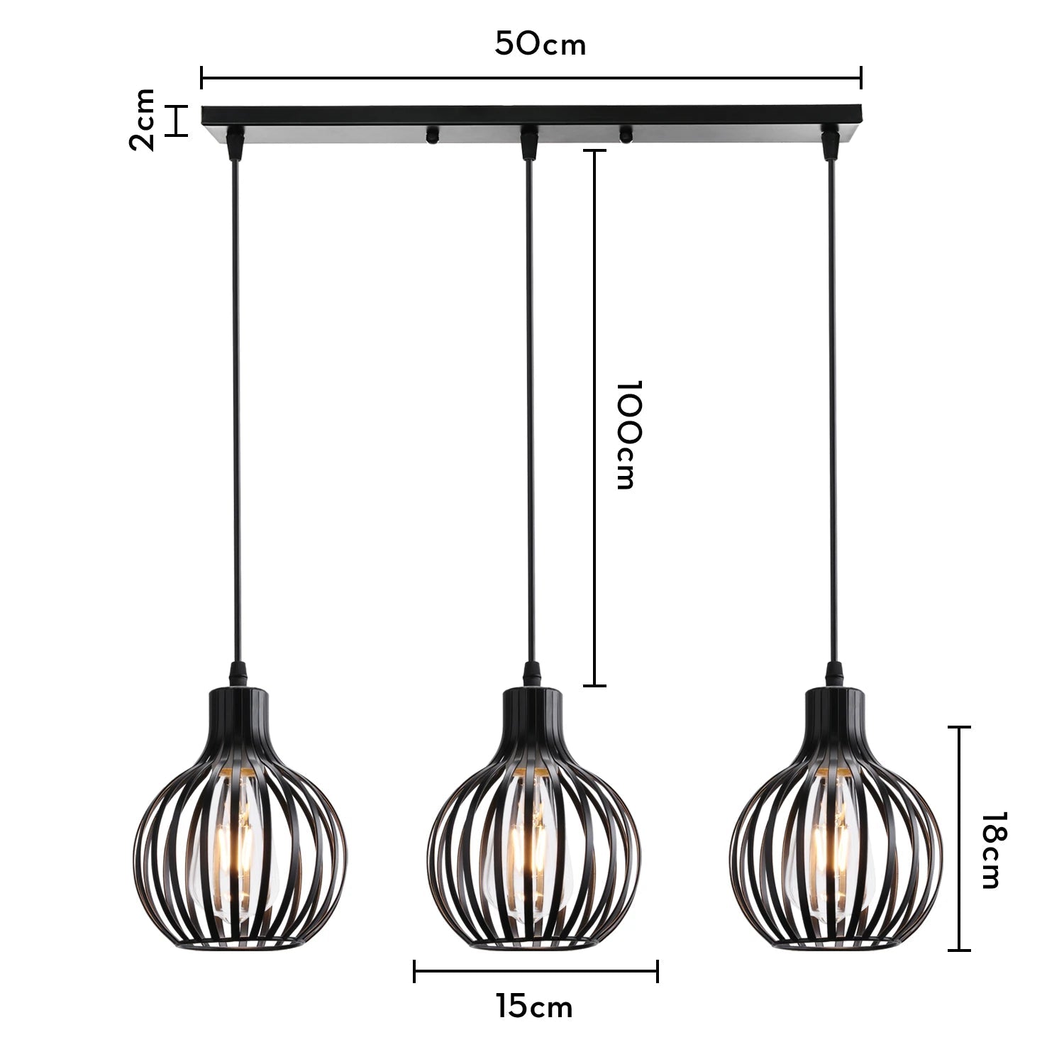 “Retro Industrial Pendant Lamp – Geometric Modern Iron Lampshade for Restaurant, Corridor & Creative Hanging Lighting” - RELUX.STORE
