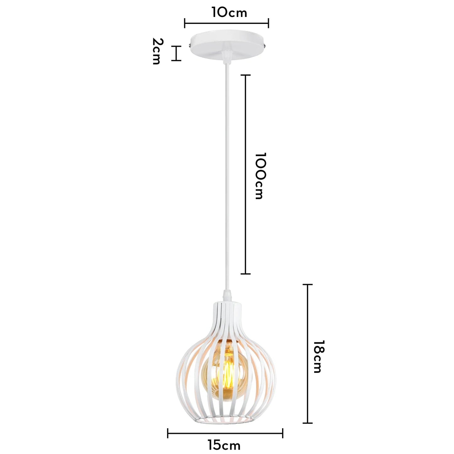 “Retro Industrial Pendant Lamp – Geometric Modern Iron Lampshade for Restaurant, Corridor & Creative Hanging Lighting” - RELUX.STORE