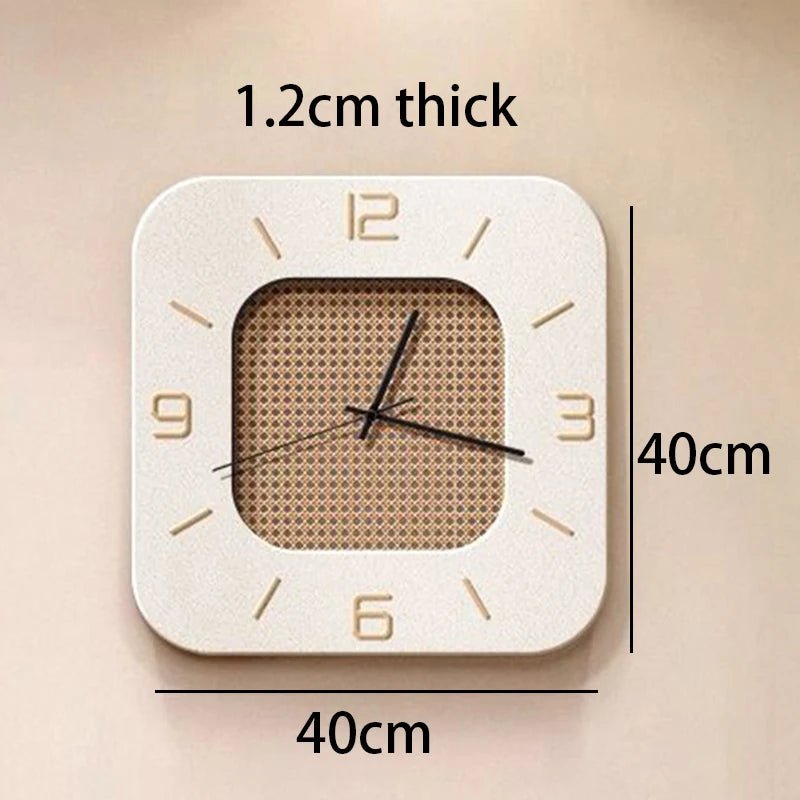 “Retro LED Wall Clock – Modern Nordic Minimalist Silent Luxury Clock for Living Room & Bedroom Décor” - RELUX.STORE