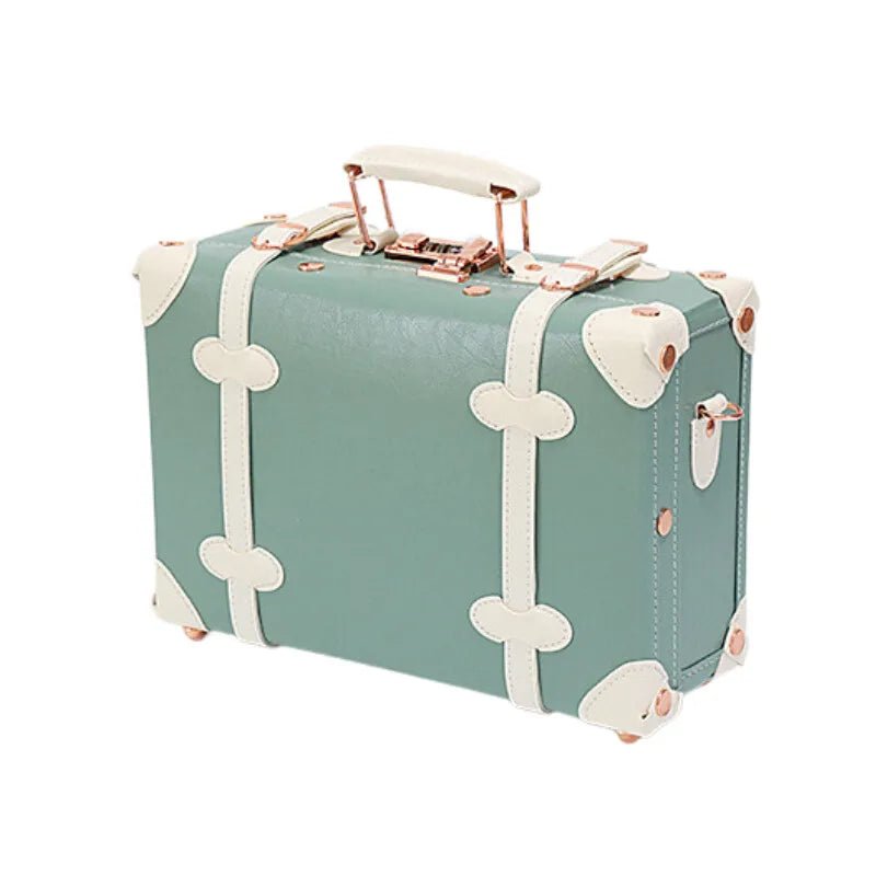 Retro PU Leather Cabin Bag Set - Women's TSA Lock Suitcase + Cosmetic Organizer, 4 Silent Wheels Spinner Luggage for Europe Trav - RELUX.STORERetro PU Leather Cabin Bag Set - Women's TSA Lock Suitcase + Cosmetic Organizer, 4 Silent Wheels Spinner Luggage for Europe Trav