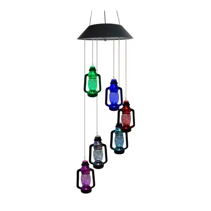 "Retro Solar Wind Chime & Kerosene - Style Lantern – Outdoor Hanging Lamp for Porch, Garden & Courtyard Decoration" - RELUX.STORE