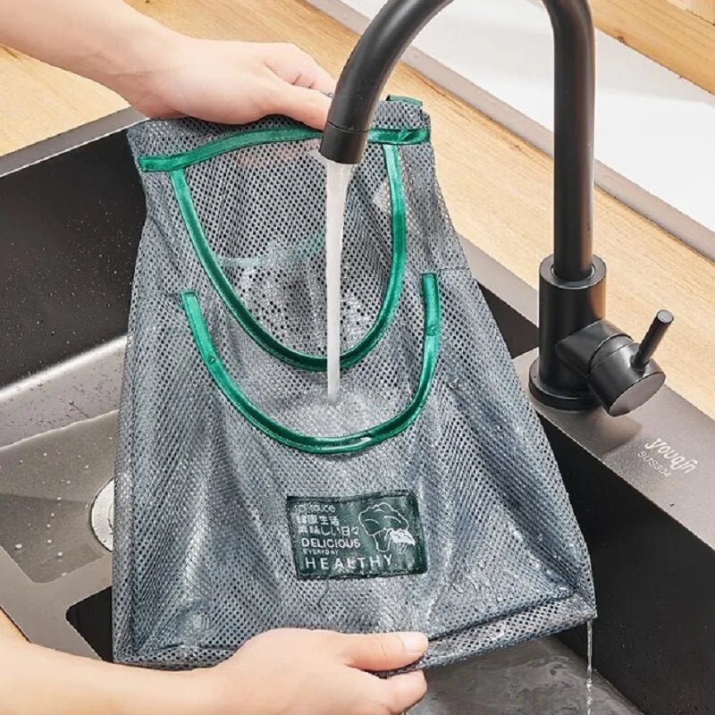 Reusable Storage Bags Kitchen Hanging Mesh Bag Home Fruit And Vegetable Storage Net Bag For Ginger Garlic Potatoes Onions - RELUX.STORE