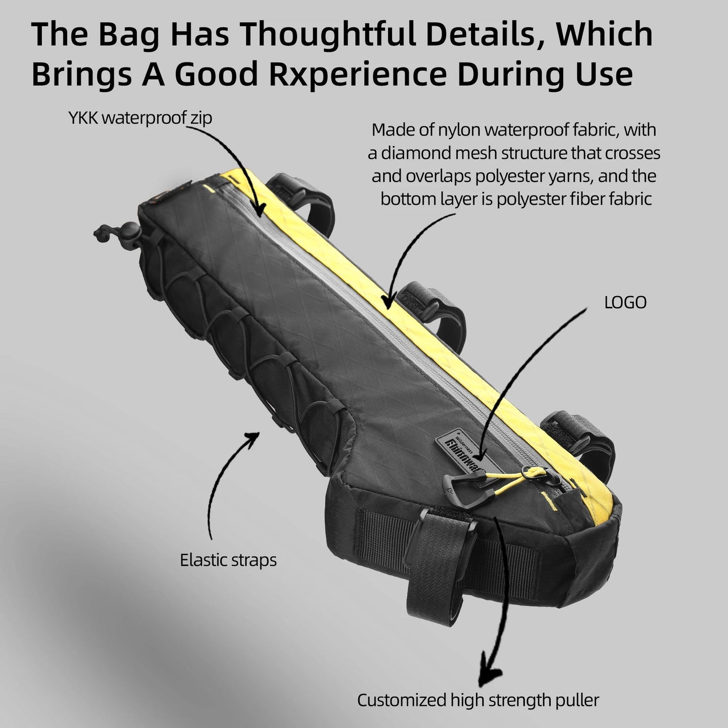 Rhinowalk Bike Frame Bag – Water - Resistant Triangular Crossbeam Bag for MTB, Road & Gravel Bikes | Fits Frames Over 17 Inches - RELUX.STORE