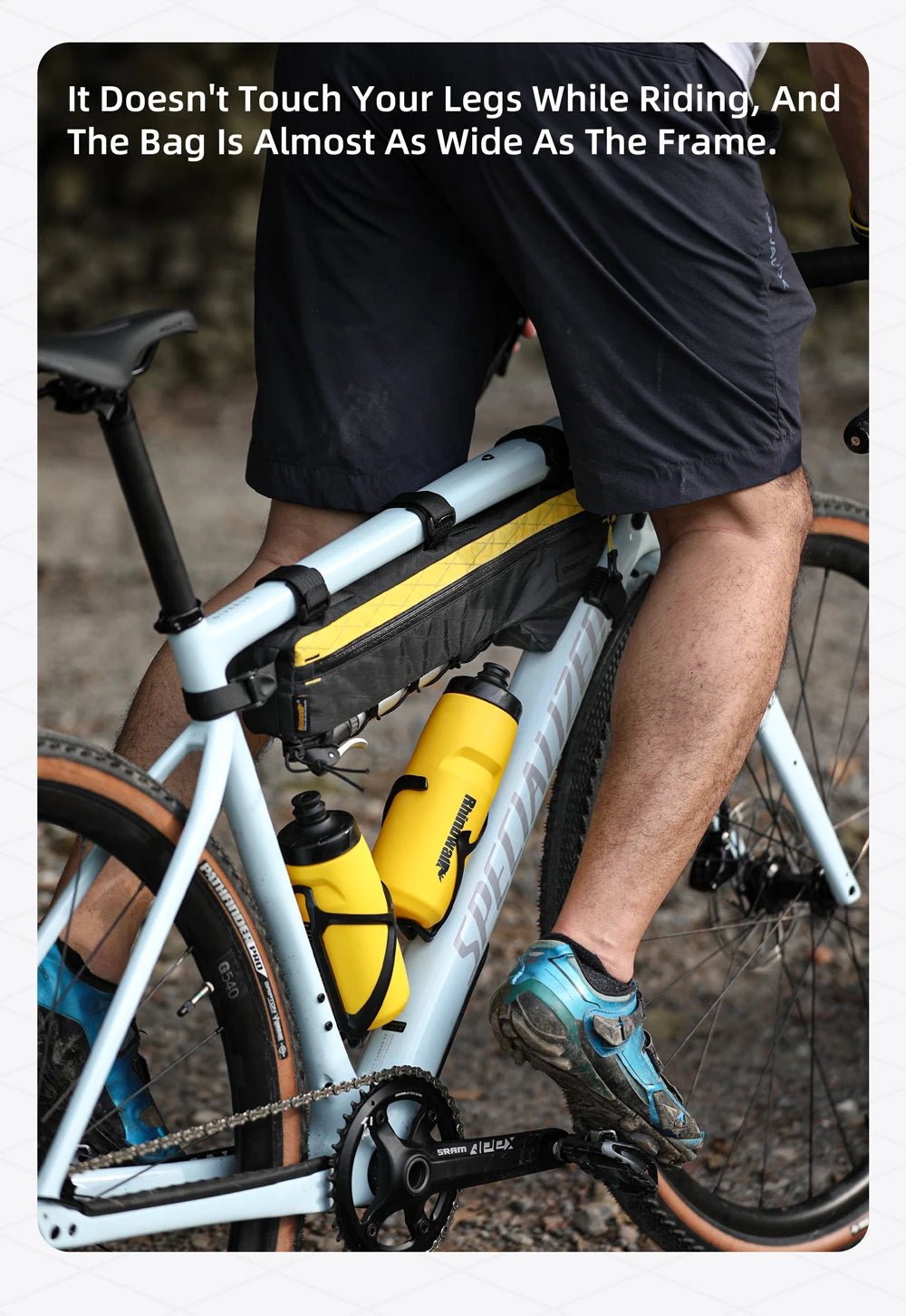 Rhinowalk Bike Frame Bag – Water - Resistant Triangular Crossbeam Bag for MTB, Road & Gravel Bikes | Fits Frames Over 17 Inches - RELUX.STORE