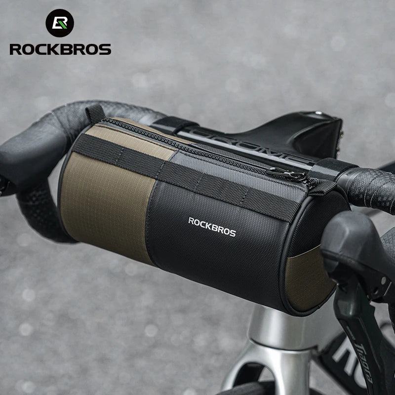 ROCKBROS Bicycle Handlebar Bag – Reflective, Multifunctional 1.7L Front Storage Bag | Portable Shoulder Bag for Cycling Accessories - RELUX.STORE
