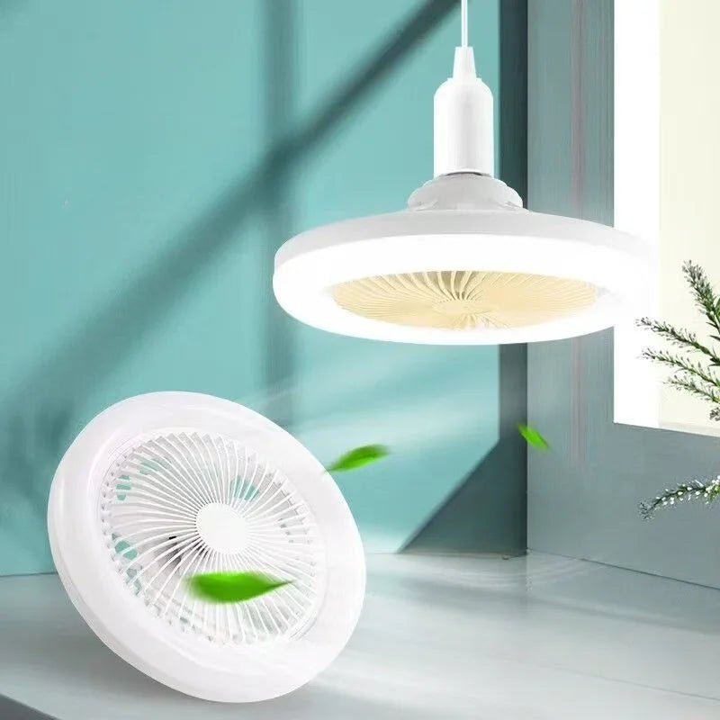 Rotatable 3in1 Ceiling Fan with Remote Control Lighting Lamp E27 Converter Base Lighting Base Bedroom Living Room Miflame - RELUX.STORE