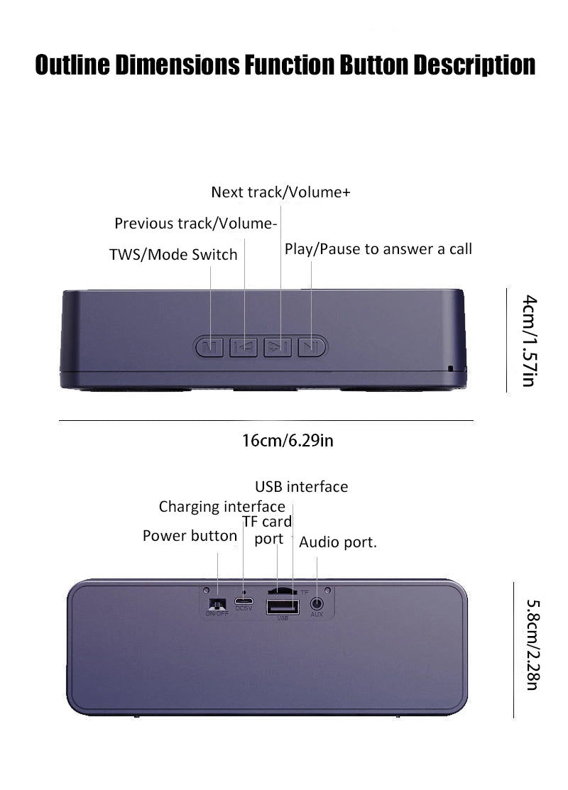 S18 Wireless Creative Bluetooth Smart Speaker Mobile Phone Audio Computer Subwoofer Outdoor Convenient Radio - RELUX.STORE