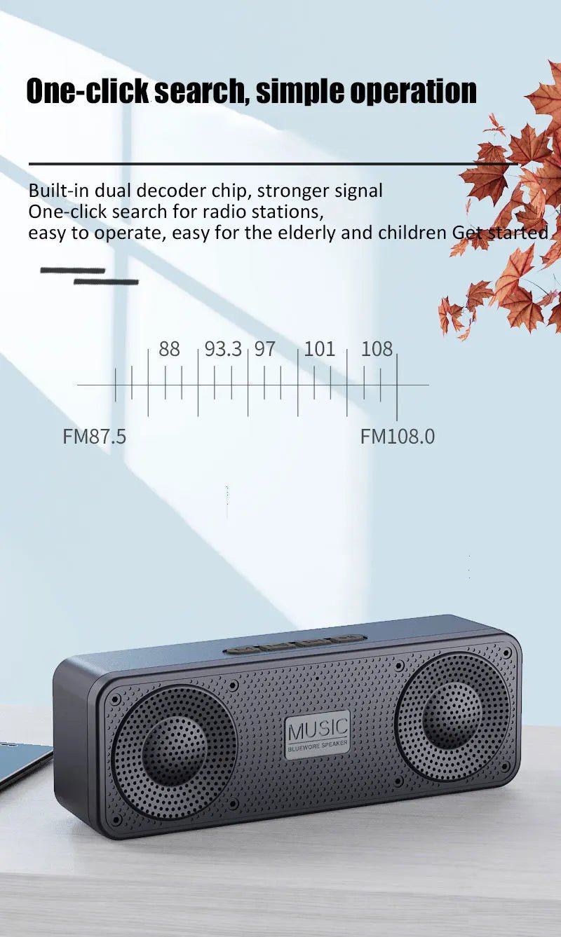 S18 Wireless Creative Bluetooth Smart Speaker Mobile Phone Audio Computer Subwoofer Outdoor Convenient Radio - RELUX.STORE