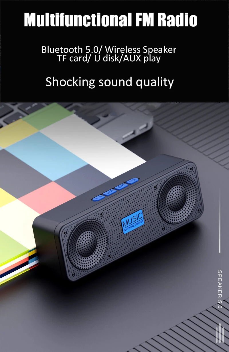 S18 Wireless Creative Bluetooth Smart Speaker Mobile Phone Audio Computer Subwoofer Outdoor Convenient Radio - RELUX.STORE
