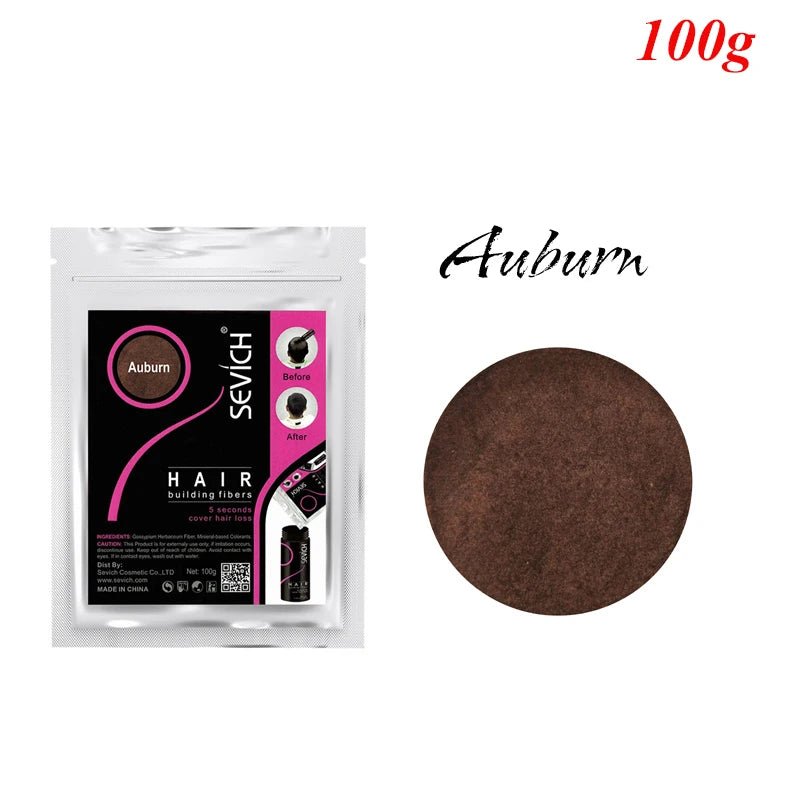 Sevich 100g 10 Color Keratin Hair Loss Building Fiber Hair Growth Fiber Refill Hair Loss Concealer Blender 50g Hair Care Product - RELUX.STORE