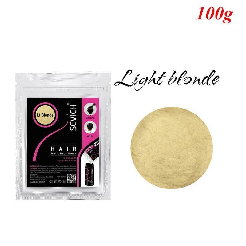 Sevich 100g 10 Color Keratin Hair Loss Building Fiber Hair Growth Fiber Refill Hair Loss Concealer Blender 50g Hair Care Product - RELUX.STORE