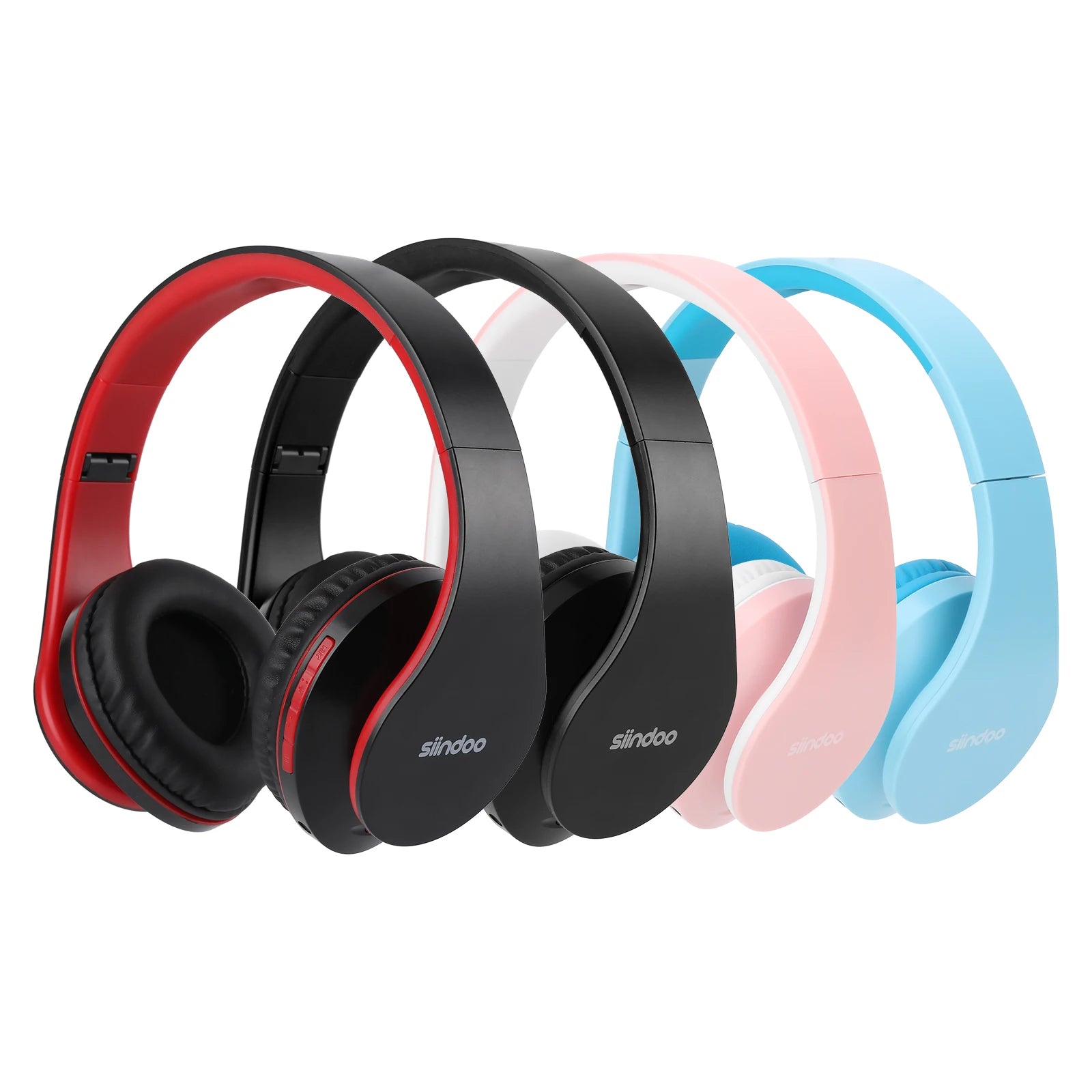 Siindoo JH - 812 Wireless Headphone Foldable Stereo BT5.1 Earphones Music Headset FM and Support SD Card with Mic for Mobile PC TV - RELUX.STORE
